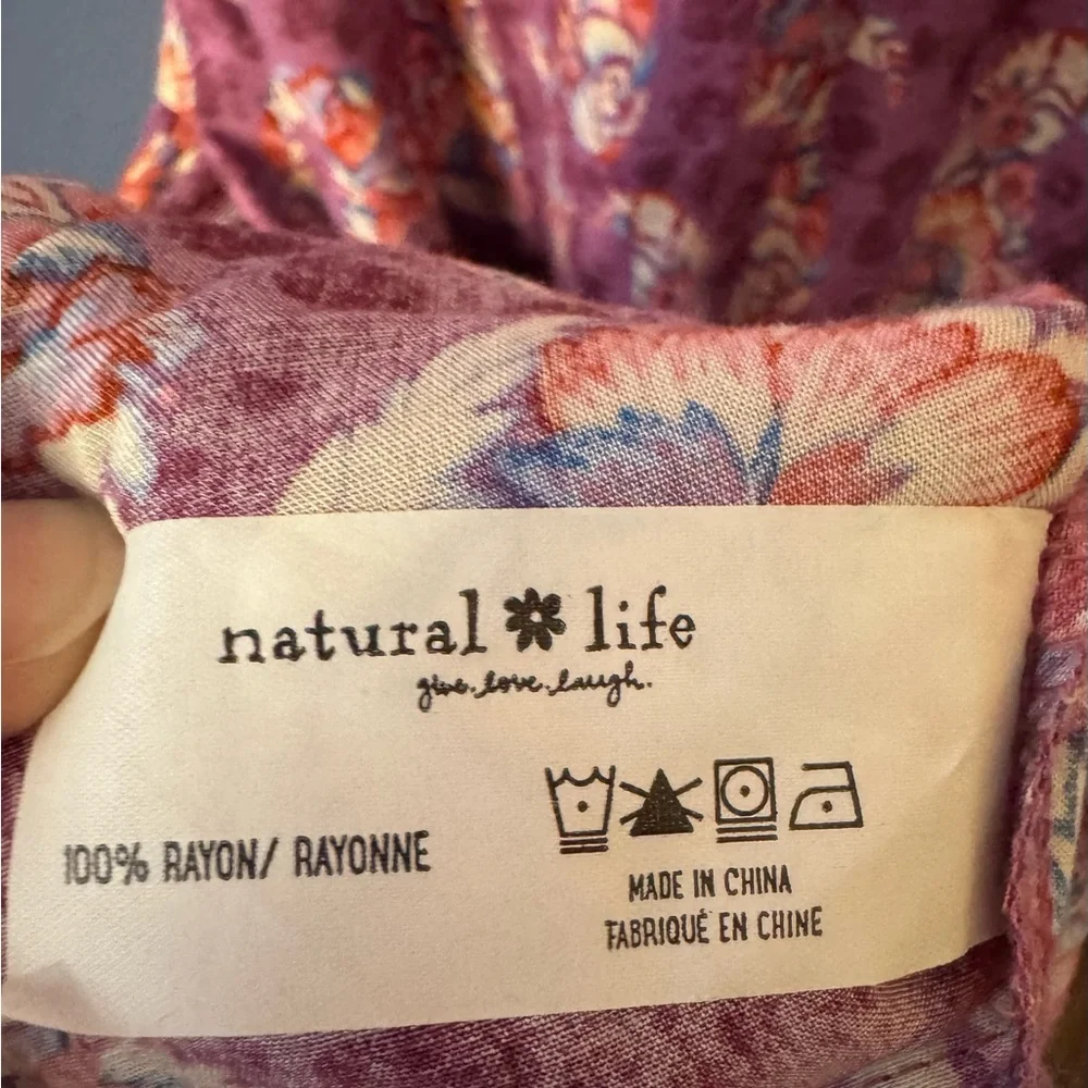 NATURAL LIFE Purple Floral Maxi Dress - Picture 9 of 10
